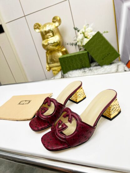 Gucci mid-heel slippers - Image 4