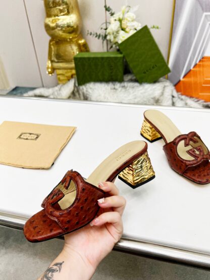 Gucci mid-heel slippers - Image 4
