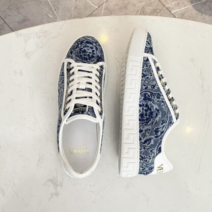 VERSACE new canvas jacquard pattern versatile casual men's shoes - Image 3