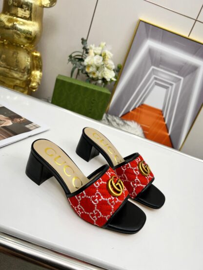 Gucci mid-heel slippers - Image 4