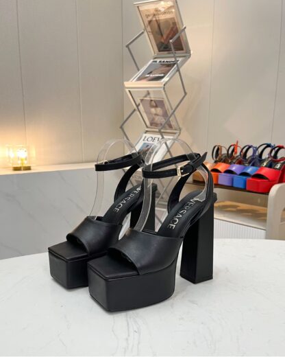 VERSACE SQUARE TOE CHIC HIGH HEELS - Image 3