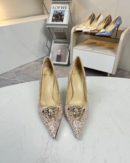 VERSACE stylish classic new style women's high heels - Image 3