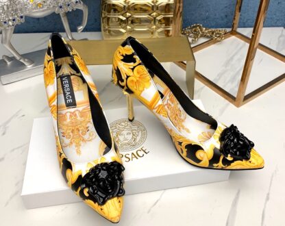 VERSACE Fashion Print Trendy High Heels - Image 3