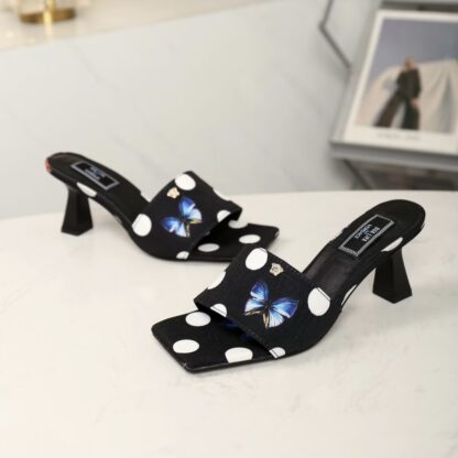 VERSACE New Open Toe High Heel Mules - Image 3