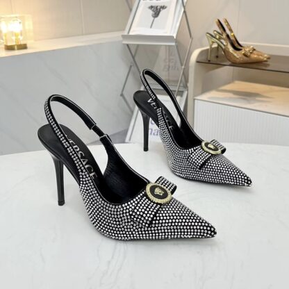 VERSACE new women's diamond high heels - Image 3