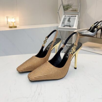 VERSACE new women's rhinestone high heels - Image 3
