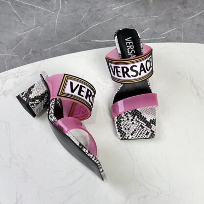 VERSACE new color matching high heel sandals - Image 3
