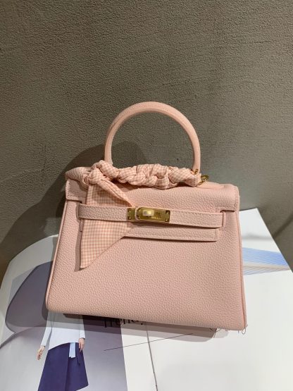 Hermès pink upgraded version cute age-reducing handbag - Image 7