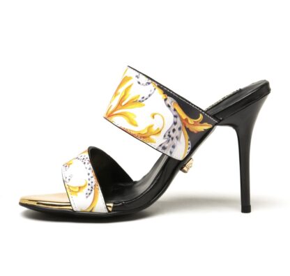 VERSACE New Fashion Printed Sandals High Heels - Image 3