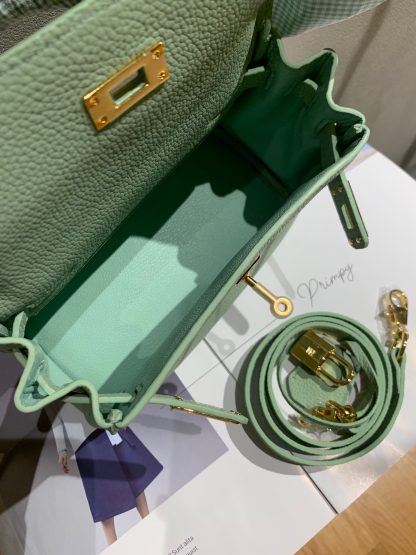 Hermes light green interior can hold more three-dimensional age-reducing handbag - Image 3