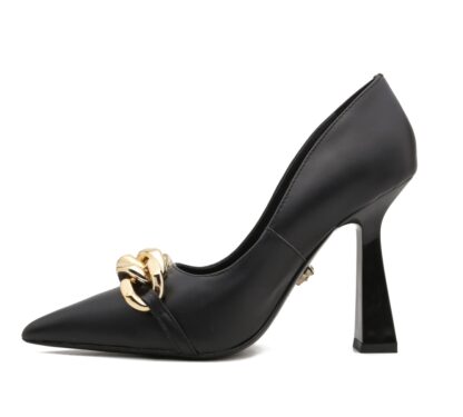 VERSACE Noble and Elegant Temperament Chain High Heels - Image 3