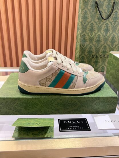 Gucci retro distressed elements, washed retro logo casual shoes on the tongue - Image 4