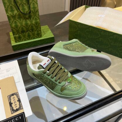 Gucci retro distressed elements, washed retro logo casual shoes on the tongue - Image 4