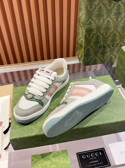 Gucci retro distressed elements, washed retro logo casual shoes on the tongue - Image 4