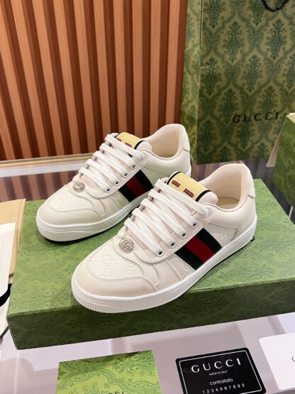 Gucci retro distressed elements, washed retro logo casual shoes on the tongue - Image 4