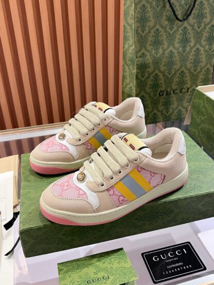 Gucci retro distressed elements, washed retro logo casual shoes on the tongue - Image 4