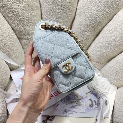 Chanel bag light blue lazy portable handbag - Image 3