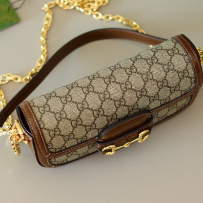 Gucci Horsebit 1955 saddle baguette bag - Image 3