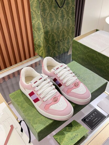 Gucci retro distressed elements, washed retro logo casual shoes on the tongue - Image 4