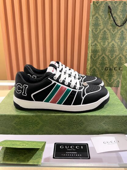 Gucci retro distressed elements, washed retro logo casual shoes on the tongue - Image 4