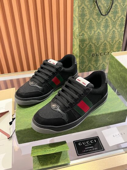 Gucci retro distressed elements, washed retro logo casual shoes on the tongue - Image 4