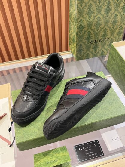 Gucci retro distressed elements, washed retro logo casual shoes on the tongue - Image 4