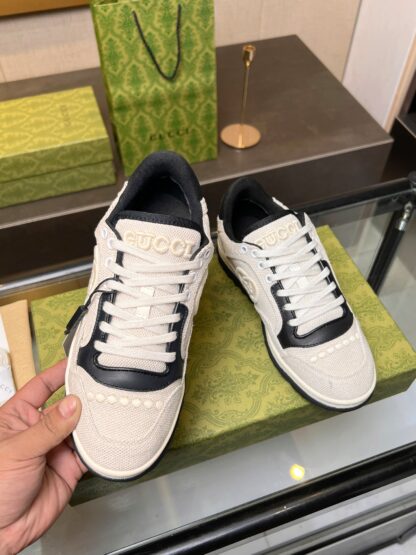 Gucci Early Spring Latest Hot 80 Couples Casual Retro Distressed White Shoes - Image 4
