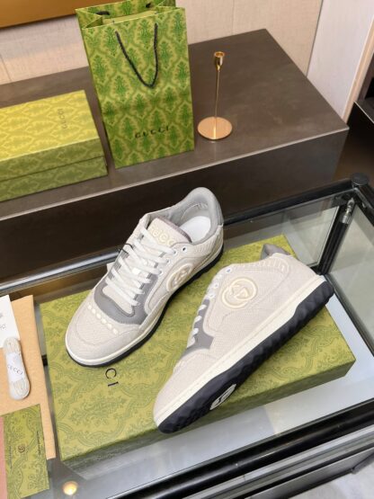 Gucci Early Spring Latest Hot 80 Couples Casual Retro Distressed White Shoes - Image 4