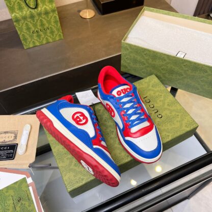 Gucci Early Spring Latest Hot 80 Couples Casual Retro Distressed White Shoes - Image 2