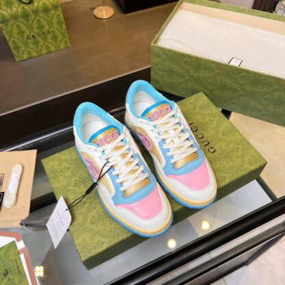 Gucci Early Spring Latest Hot 80 Couples Casual Retro Distressed White Shoes - Image 4