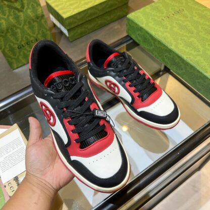 Gucci Early Spring Latest Hot 80 Couples Casual Retro Distressed White Shoes - Image 4