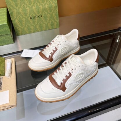 Gucci Early Spring Latest Hot 80 Couples Casual Retro Distressed White Shoes - Image 4