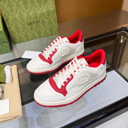 Gucci Early Spring Latest Hot 80 Couples Casual Retro Distressed White Shoes - Image 4