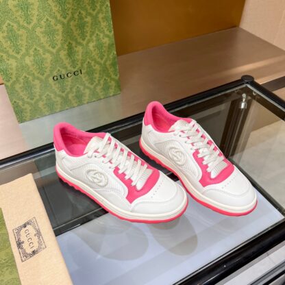 Gucci Early Spring Latest Hot 80 Couples Casual Retro Distressed White Shoes - Image 4