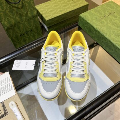 Gucci Early Spring Latest Hot 80 Couples Casual Retro Distressed White Shoes - Image 4
