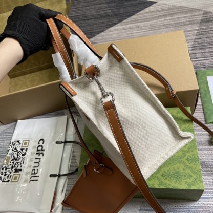 Gucci brown canvas bag - Image 3