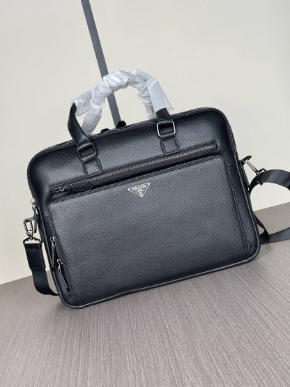 Prada Multi-zipper Compartment Large Handbag Briefcase - Image 3