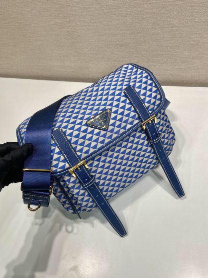 Prada triangle print messenger bag - Image 3