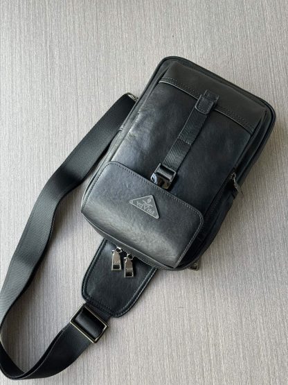Prada Fashion Full Leather Chest Bag - Image 3
