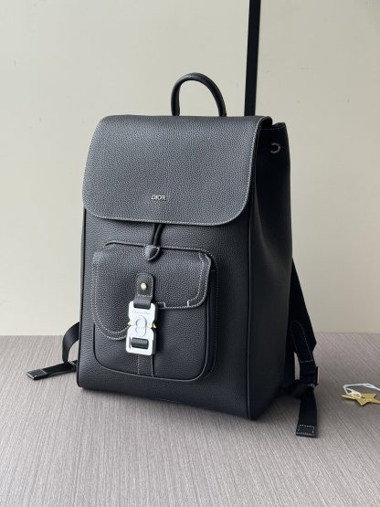 Dior full leather saddle flap backpack - Image 3