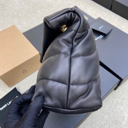 Ysl black gold button cloud bag - Image 3