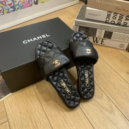 Chanel black versatile slippers that make your feet look thin and beautiful - Image 3