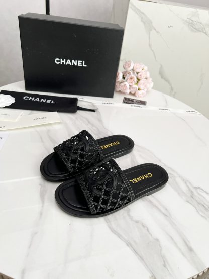 Chanel Spring/Summer new black luxury style light and elegant slippers - Image 2