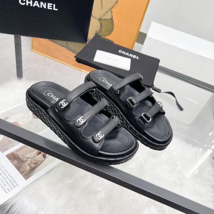 Chanel black early spring single shoes dancing shoes series delicate retro style slippers - Image 3