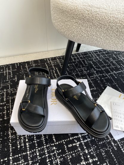 Dior black Velcro slide sandals - Image 3