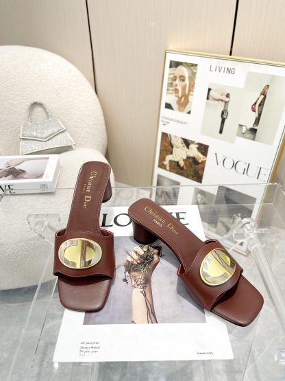 Dior burgundy temperament sandals - Image 3