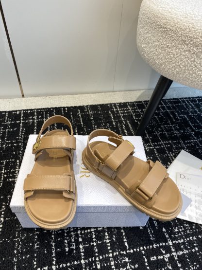 Dior studded flat sandals with a single strap - Image 3