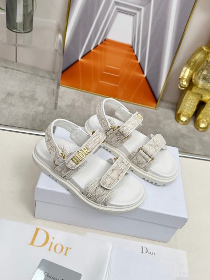 Dior versatile fashionable thick-soled sandals - Image 3