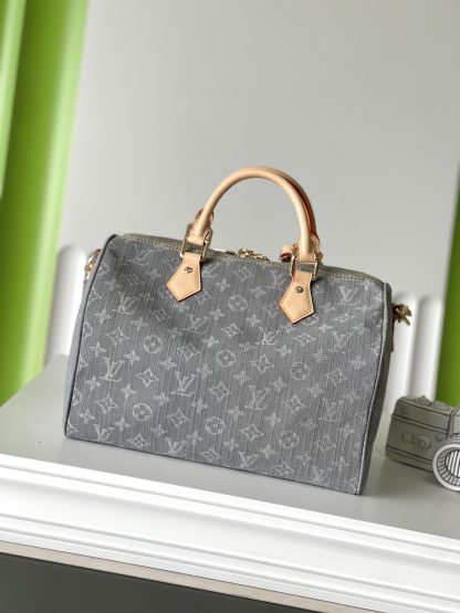 Louis Vuitton SPEEDY SOFT Denim Pillow Bag - Image 3