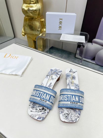 Dior silk forged fashion sandals for women - Image 3